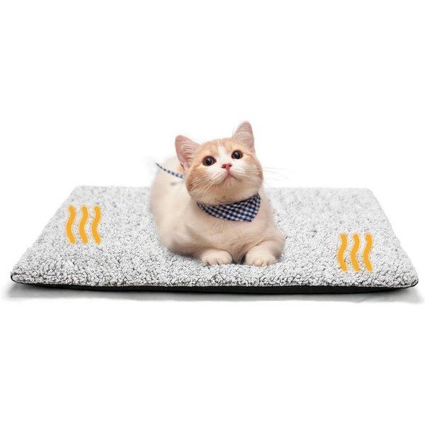 Beaface Tierdecke Selbstheizendes Katzenbett mit abnehmbarem Bezug rutschfester Boden, selbstwärmende Haustiermatte, extra warme Kuschelmatte