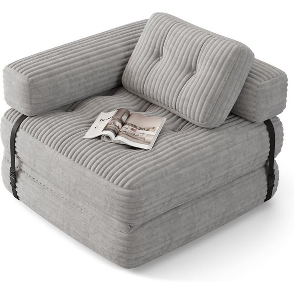 Bealife 1,5-Sitzer Klappbares Sofa, Relaxsessel Indoor-Lazy mit Armlehnen