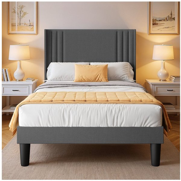 Bealife Bettgestell mit Kopfteil, 90/120/140/160/180x200cm