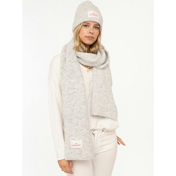 Zwillingsherz Beanie "Geschenkbox Zwillingsherz Set" Set in Geschenkbox, Schal und Mütze mit Patch, gerippt