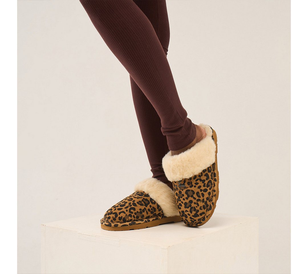 Bearpaw Clog Home Slipper, Hausschuh, Clog mit Leo-Muster – Bild 4 von 5