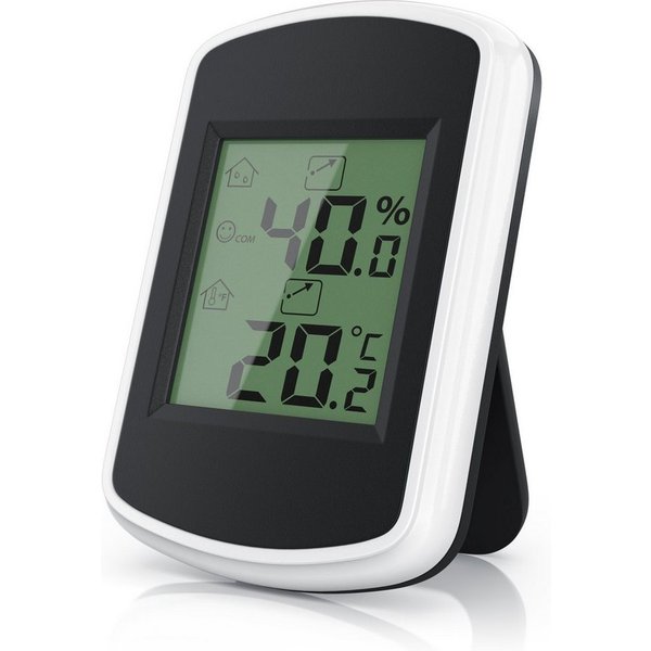 BEARWARE Digitales Thermo-Hygrometer, Indikator für Gewächshaus, Wohnzimmer Innenwetterstation (Haltemagneten, Thermometer Hygrometer, Temperatur und Luftfeucht