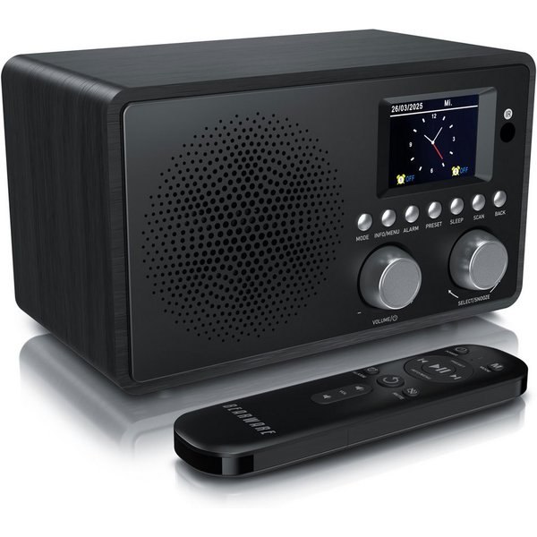 BEARWARE Radio mit TFT Display, UKW FM, Wecker, Bluetooth, Küchenradio digital Digitalradio (DAB) (Digitalradio (DAB), FM-Tuner, Automatischer & manueller Suchl