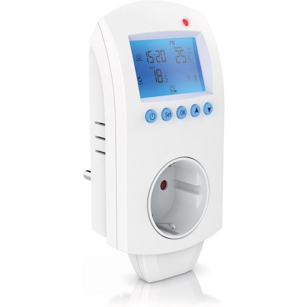 BEARWARE Steckdosen-Thermostat WLAN Steckdosenthermostat, WiFi Smart Life, für Heizgeräte, 5°-35°, max. 3680 W, 1-St., TUYA App-Steuerung, Timer, für Infrarothe