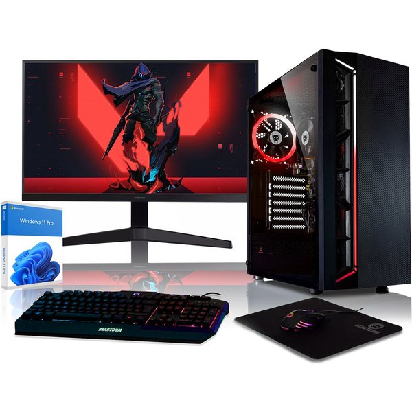 BEASTCOM Q3, Essential Gaming, Ryzen 3 3200G, Radeon Vega 8, 16 GB RAM Gaming-PC-Komplettsystem (25", AMD AMD Ryzen 3 3200G, Radeon Vega 8, 512 GB SSD)