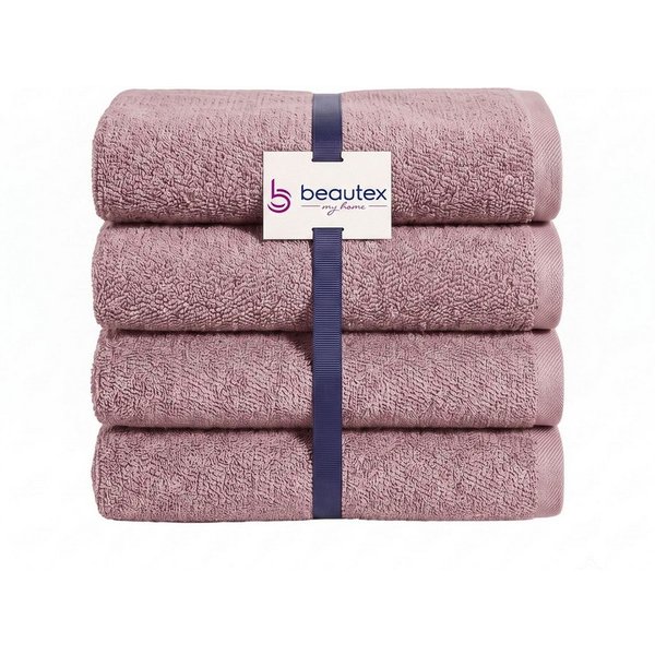 Beautex Handtuch Set, Premium Frottier Sets, 100% Baumwolle 550g/m², Multischlaufen-Optik, Frottier, saugstark, weich, flusenfrei, schnelltrocknend, schadstoffg