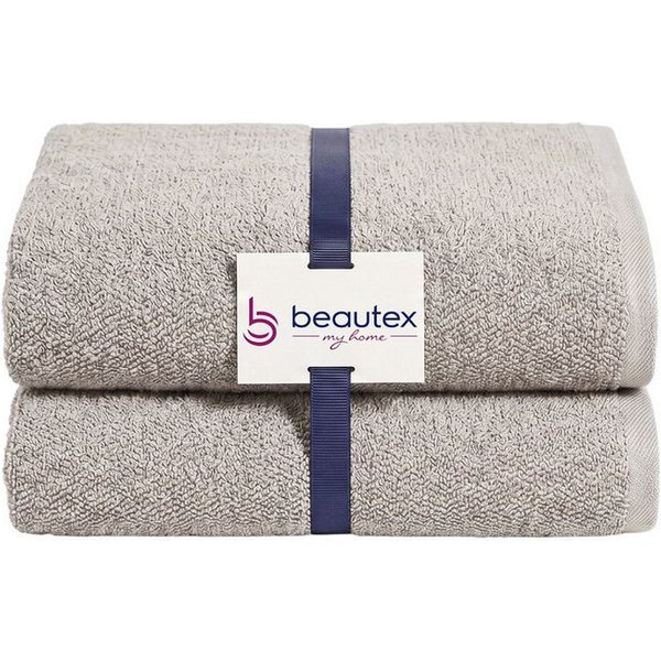 Beautex Handtuch Set, Premium Frottier Sets, 100% Baumwolle 550g/m², Multischlaufen-Optik, Frottier, saugstark, weich, flusenfrei, schnelltrocknend, schadstoffg