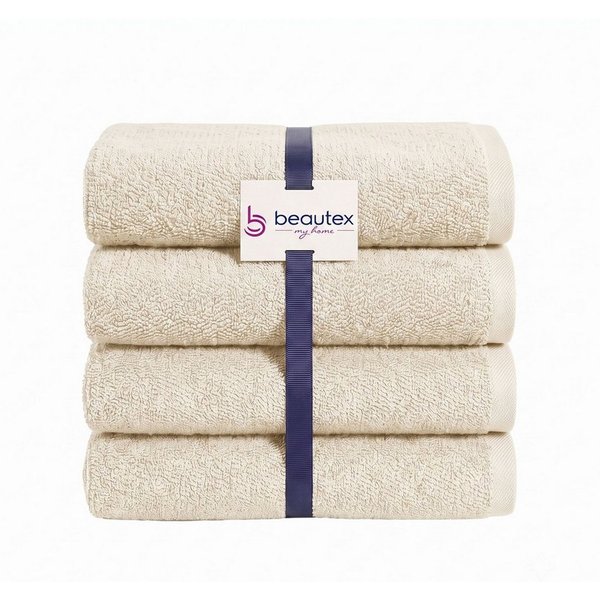 Beautex Handtuch Set, Premium Frottier Sets, 100% Baumwolle 550g/m², Multischlaufen-Optik, Frottier, saugstark, weich, flusenfrei, schnelltrocknend, schadstoffg