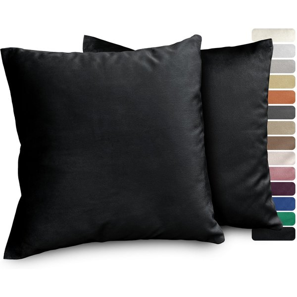 Beautex Kissenhüllen Samt 2er Set, Premium Kissenbezug, Sofa- und Dekokissen, (2 Stück), extra weich, viele Farben und Größen, verdeckter Reißverschluss