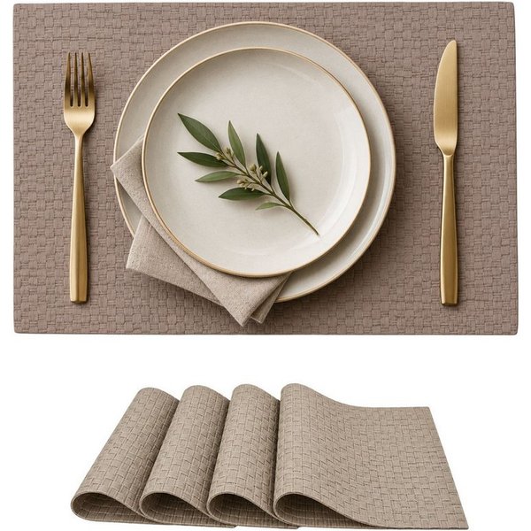Beautex Platzset, Tischsets, Telleruntersetzer abwaschbar, Design wählbar, (4-St), abwischbar, robust, langlebig, rutschfest, reißfest