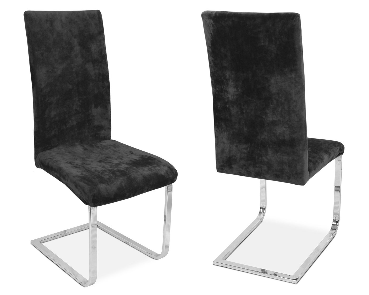 Beautex Stuhlhusse Samt Stretch elastisch perfekte Passform Maya – Bild 2 von 4