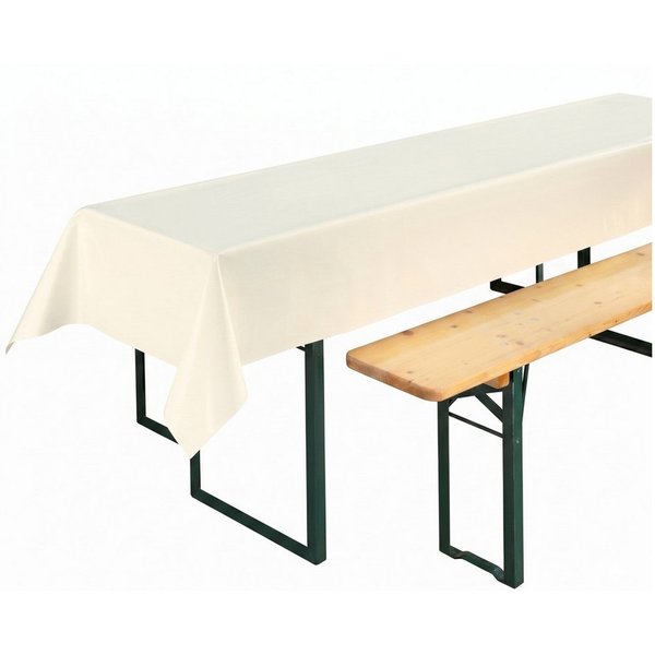 Beautex Tischdecke, Partytischdecke, für Biertischgarnituren, 100x250cm, viele Farben (1-tlg), wasserabweisend, abwaschbar, lebensmittelecht, strapazierfähig