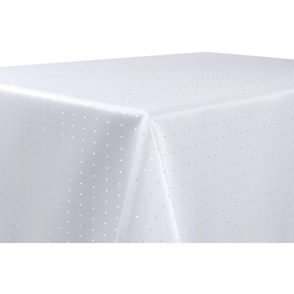 Beautex Tischdecke Damast Punkte bügelfrei fleckenabweisend pflegeleichte Tischwäsche (1-tlg), fleckenabweisend, Lotuseffekt, formstabil, strapazierfähig
