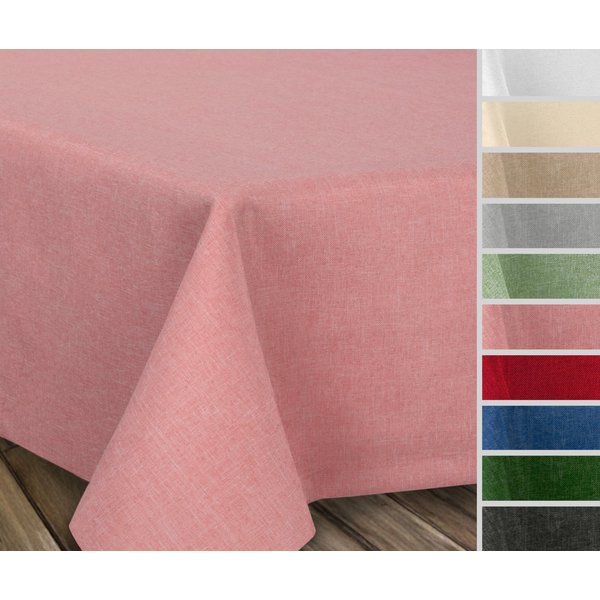 Beautex Tischdecke Fleckenabweisende bügelfreie Tischdecke mit Lotuseffekt, Leinenoptik (1-tlg)