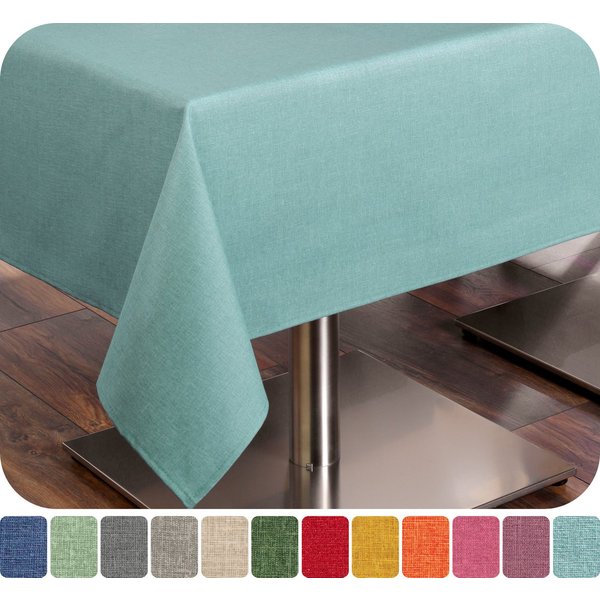 Beautex Tischdecke Leinenoptik wasserabweisend, fleckabweisend und pflegeleicht (1-tlg), Hochwertiger Saum, waschbar bis 40°C, 70% Baumwolle, 30% Polyester