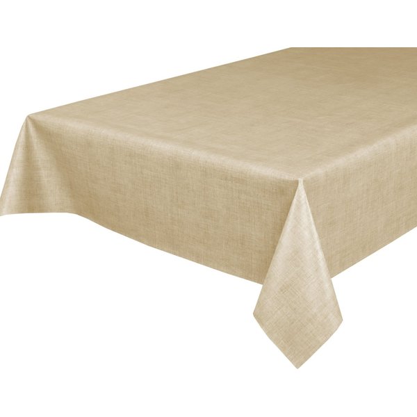 Beautex Tischdecke Wachstuchtischdecke Leinen beige, abwaschbar, Garten & Balkon (1-tlg), Wasserundurchlässiger Tischschutz mit versiegelter Oberfläche