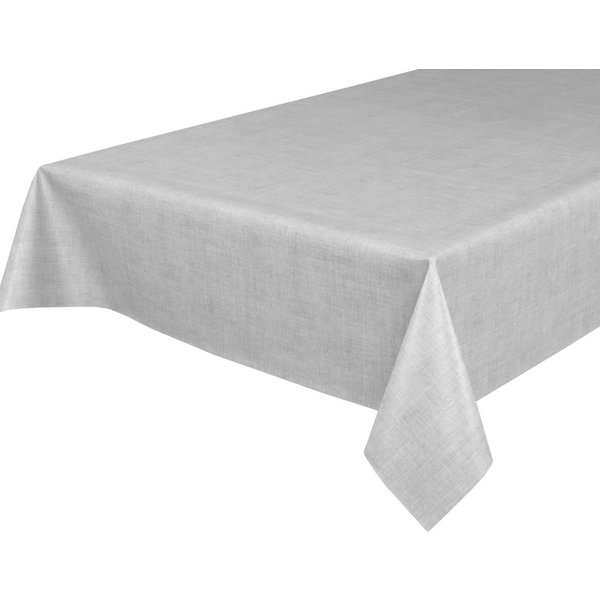 Beautex Tischdecke Wachstuchtischdecke Leinen hellgrau, abwaschbar, Garten & Balkon (1-tlg), Wasserundurchlässiger Tischschutz mit versiegelter Oberfläche