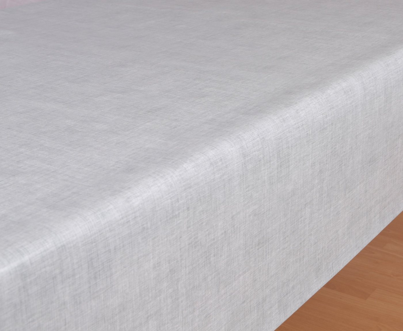 Beautex Tischdecke Wachstuchtischdecke Leinen hellgrau, abwaschbar, Garten & Balkon (1-tlg), Wasserundurchlässiger Tischschutz mit versiegelter Oberfläche – Bild 2 von 3