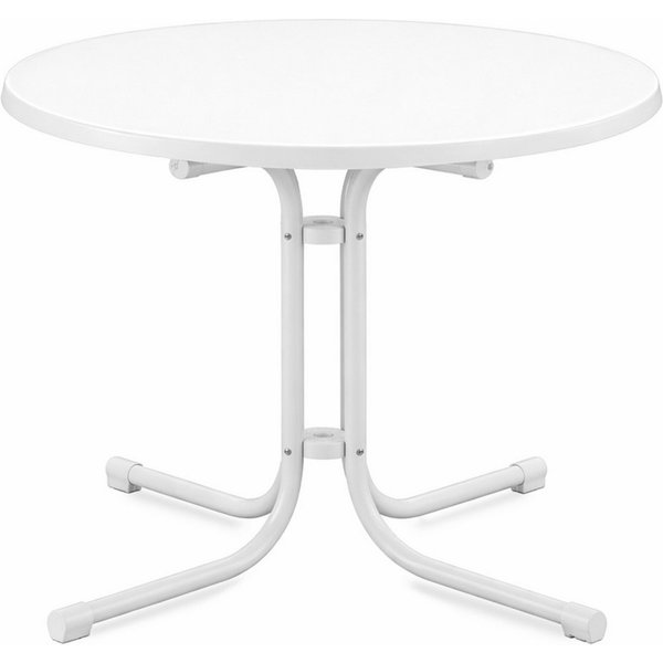 Beautissu Bistrotisch Bistrotisch Bistroni WP Ø80xH70cm Weiß, Campingtisch Partytisch Esstisch Gastro Bistroni