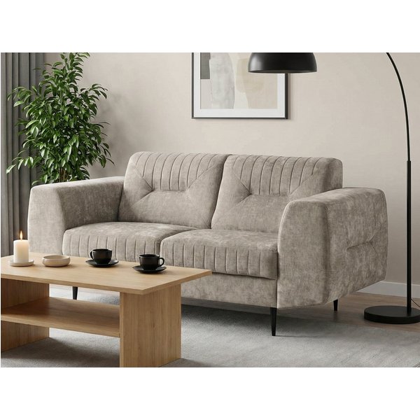 Beautysofa 2-Sitzer VENEZIA modernes Wohnzimmer Sofa, viele modische Farben zur Auswahl, Design Couch mit Metallbeinen