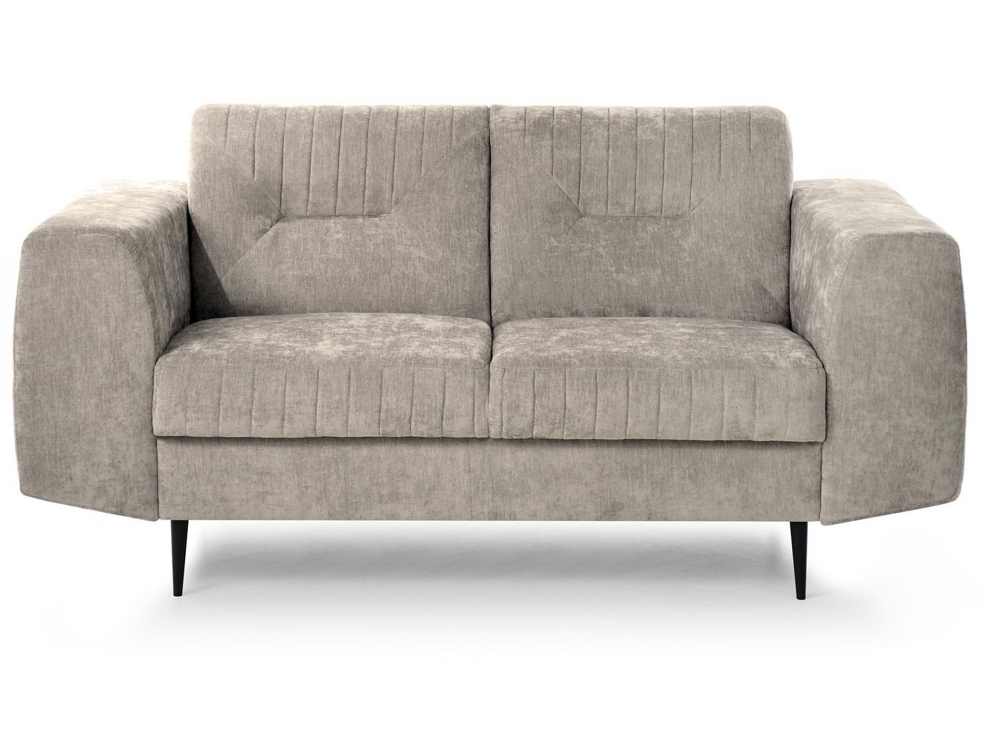 Beautysofa 2-Sitzer VENEZIA modernes Wohnzimmer Sofa, viele modische Farben zur Auswahl, Design Couch mit Metallbeinen – Bild 3 von 5