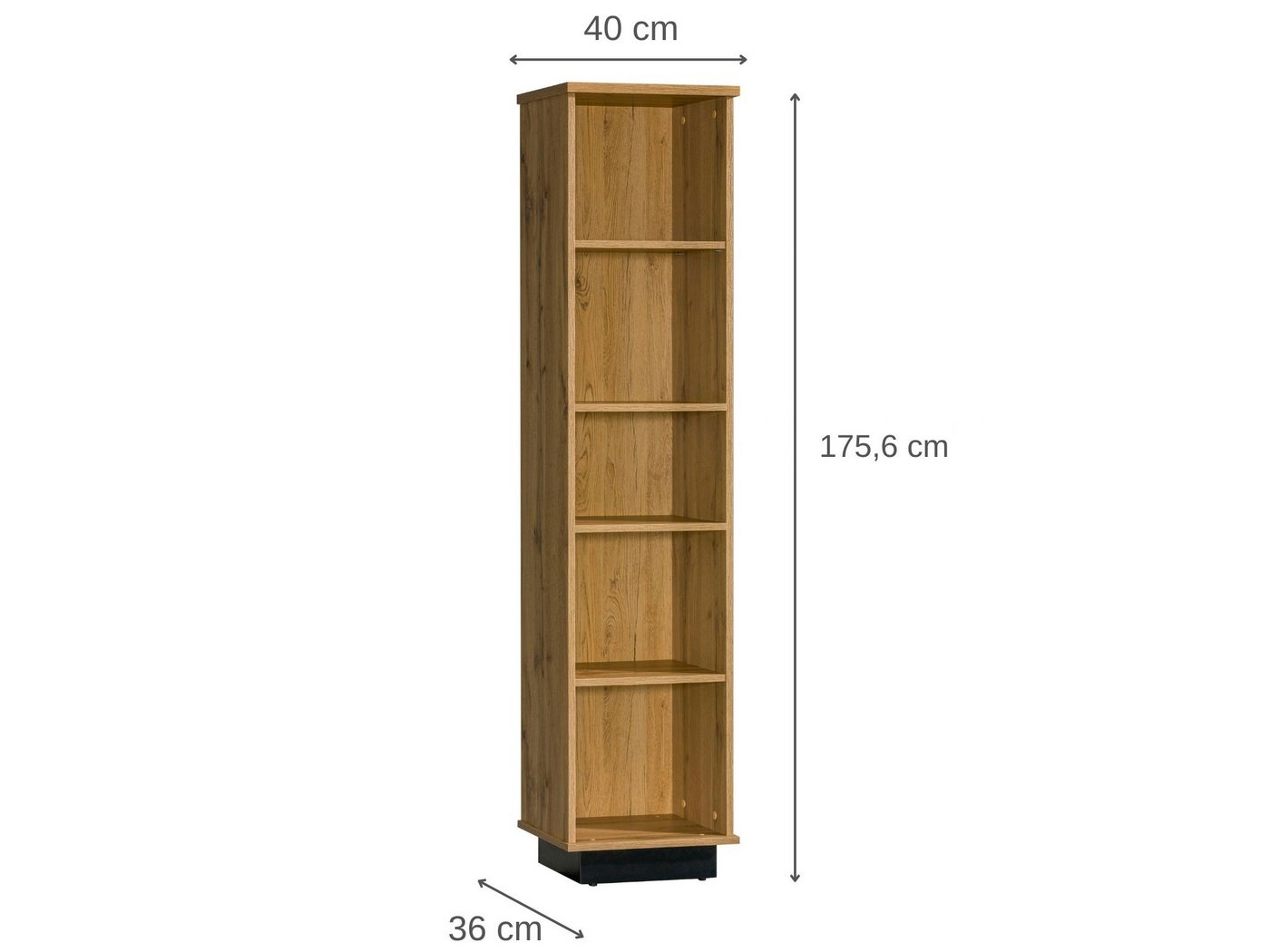 Beautysofa Bücherregal LAMELO mit 5 offenen Fächern, Standregal, mit der Möglichkeit zum Aufhängen – Bild 3 von 5