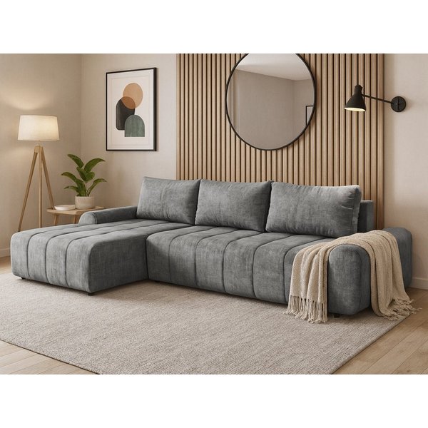 Beautysofa Ecksofa COSTA mit Schlaffunktion & Bettkasten, Liegefläche: 128 × 234 cm, modernes Design