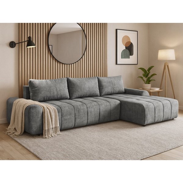 Beautysofa Ecksofa COSTA mit Schlaffunktion & Bettkasten, Liegefläche: 128 × 234 cm, modernes Design