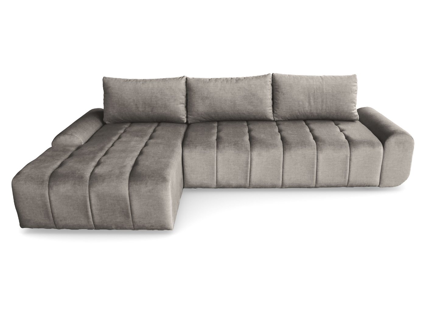 Beautysofa Ecksofa COSTA mit Schlaffunktion & Bettkasten, Liegefläche: 128 × 234 cm, modernes Design – Bild 2 von 5