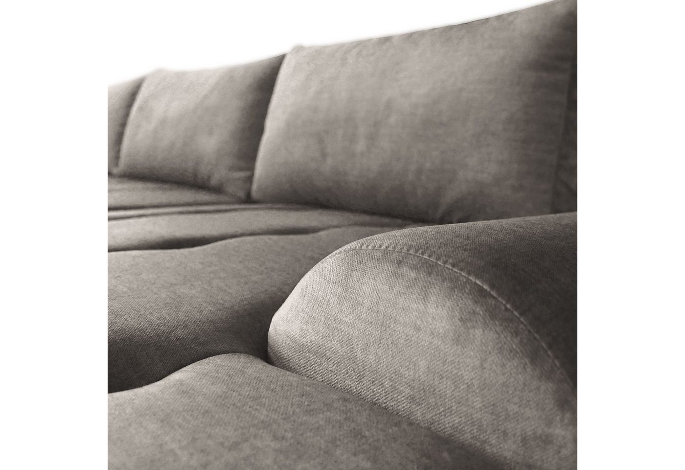 Beautysofa Ecksofa COSTA mit Schlaffunktion & Bettkasten, Liegefläche: 128 × 234 cm, modernes Design – Bild 4 von 5