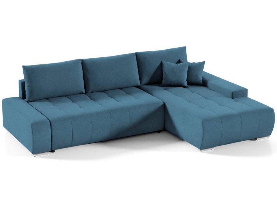 Beautysofa Ecksofa Draco L mit Schlaffunktion, in pflegeleichten Stoffen, Bettkasten – Bild 2 von 5