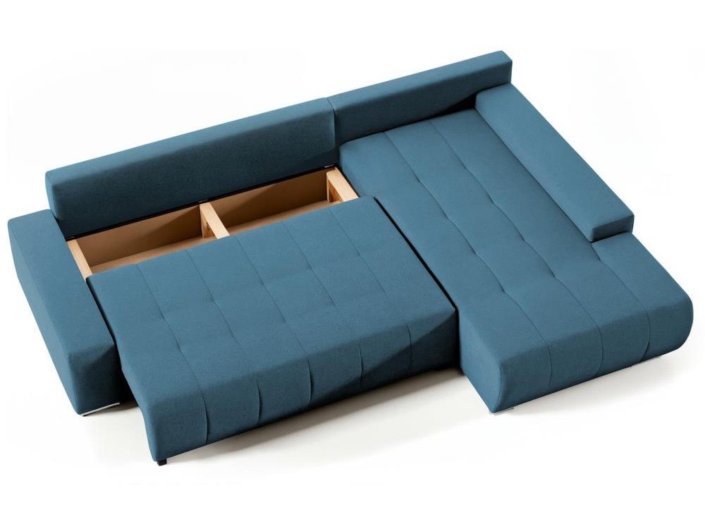 Beautysofa Ecksofa Draco L mit Schlaffunktion, in pflegeleichten Stoffen, Bettkasten – Bild 4 von 5