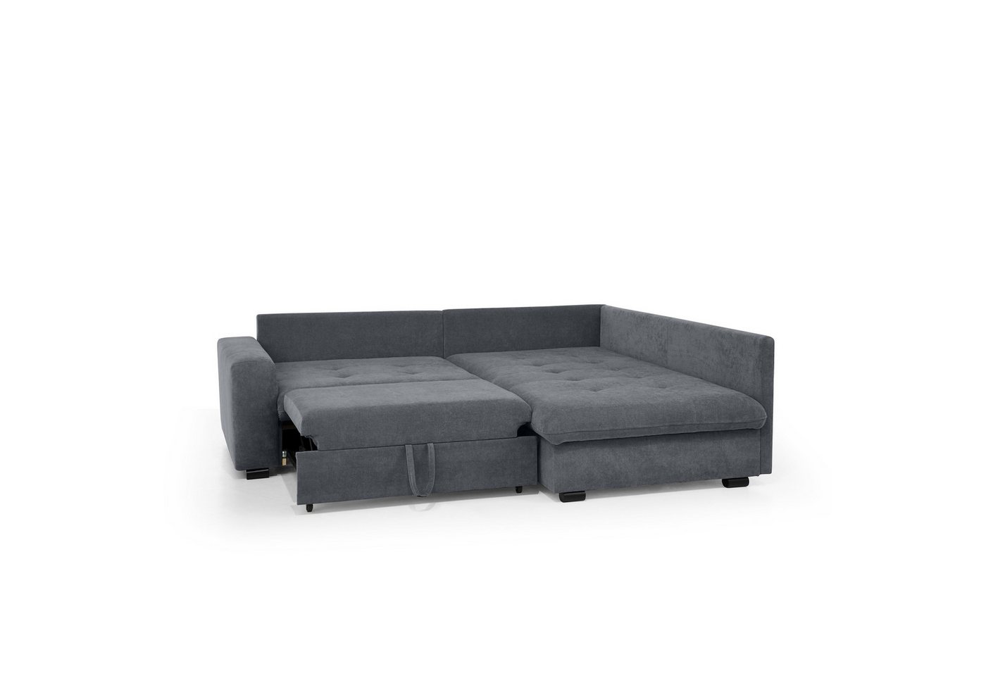 Beautysofa Ecksofa RAMO mit Schlaffunktion 160x200 cm, im Set mit Topper – Bild 2 von 5