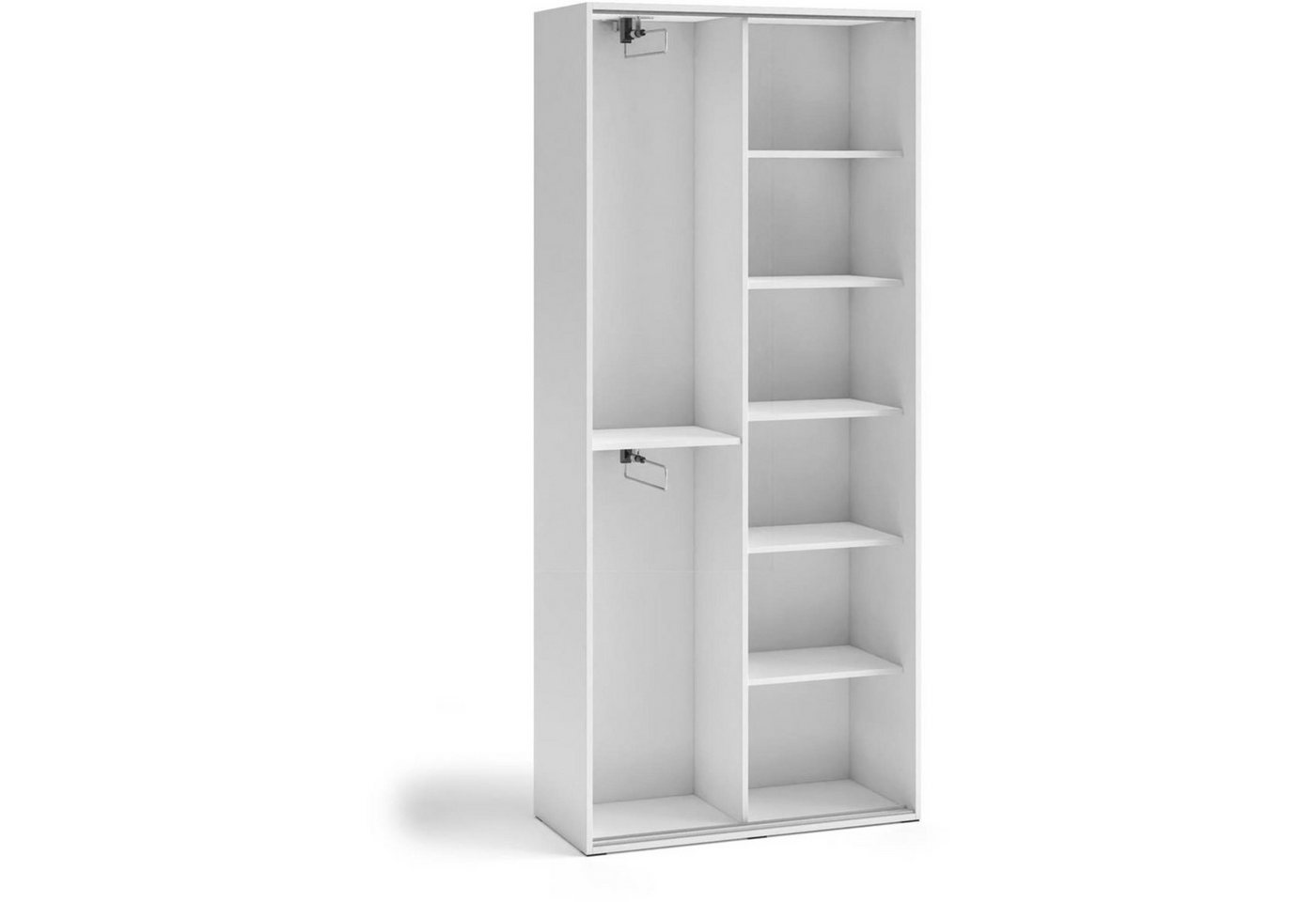 Beautysofa Garderobenschrank mit Spiegel LANO (modern / loft Stil) Kleiderschrank mit Türen – Bild 3 von 4