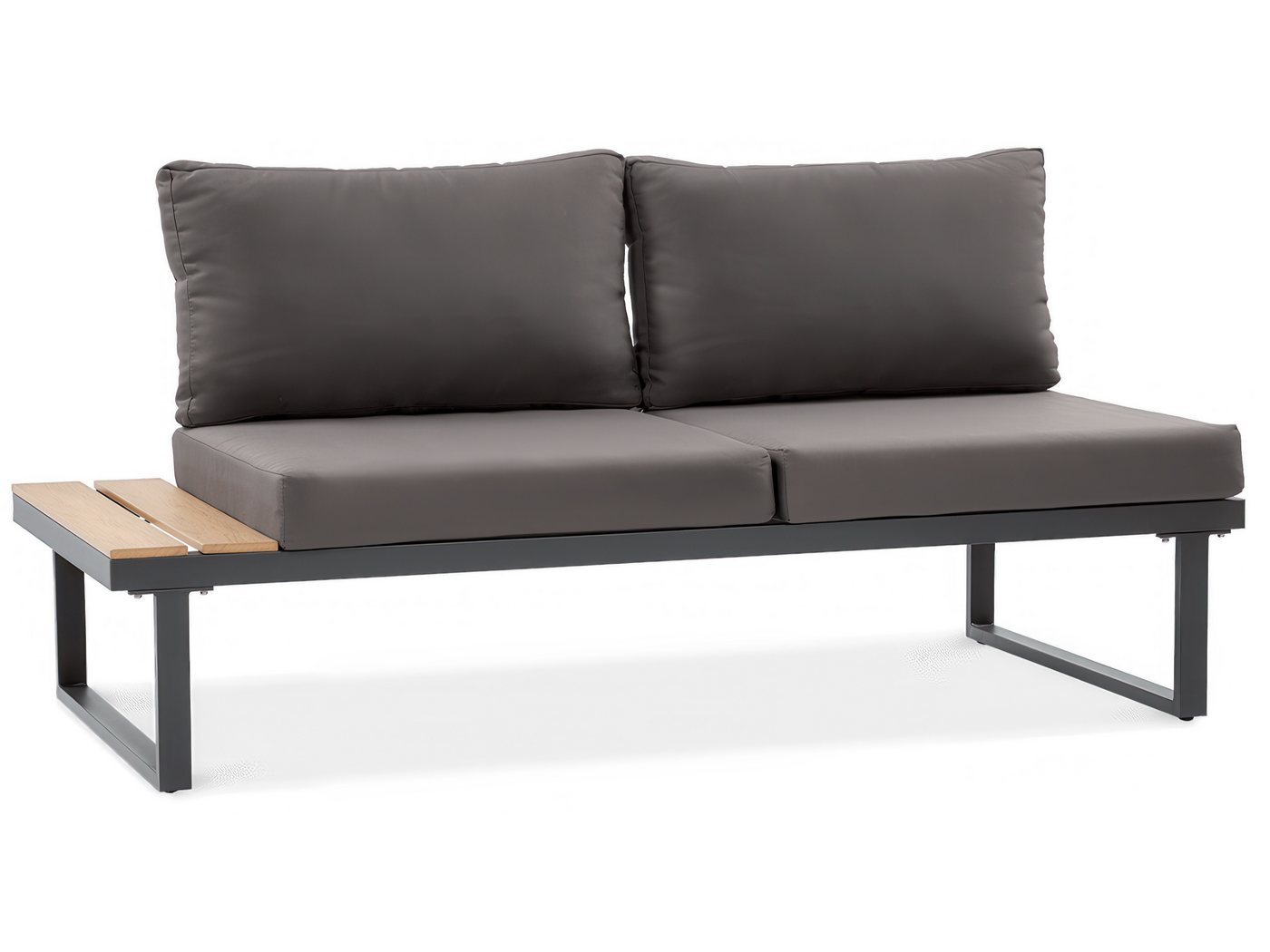 Beautysofa Gartenlounge-Set MADISON modulare Ecklounge mit Gartentisch, (Stahlgestell, Polywood-Elemente, 4-tlg., 2 Sofas, 1 Eckmodul, 1 Couchtisch), Maße 219,5 – Bild 5 von 5