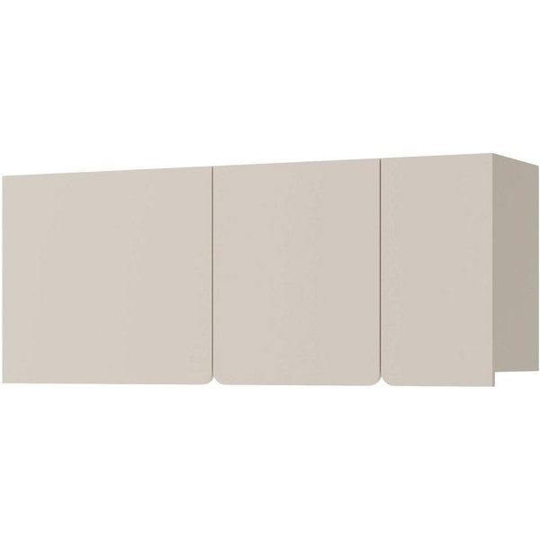 Beautysofa Hängeregal LICO mit 3 Türen, 3 Regalböden, ideal für Jugendzimmer, Schlafzimmer, Wohnzimmer, moderne Farben Sandbeige oder Eukalyptus