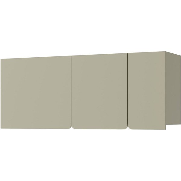 Beautysofa Hängeregal LICO mit 3 Türen, 3 Regalböden, ideal für Jugendzimmer, Schlafzimmer, Wohnzimmer, moderne Farben Sandbeige oder Eukalyptus