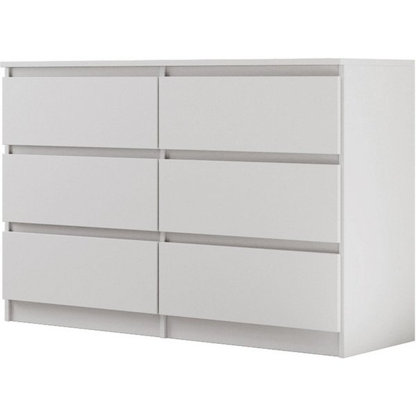Beautysofa Kommode LEMON mit sechs Schubladen (Sideboard mit viel Stauraum, moderne Schlafzimmerkommode), Schubladenkommode für Wohnzimmer