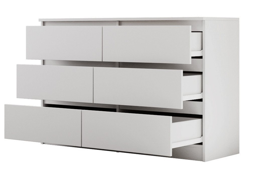 Beautysofa Kommode LEMON mit sechs Schubladen (Sideboard mit viel Stauraum, moderne Schlafzimmerkommode), Schubladenkommode für Wohnzimmer – Bild 4 von 5