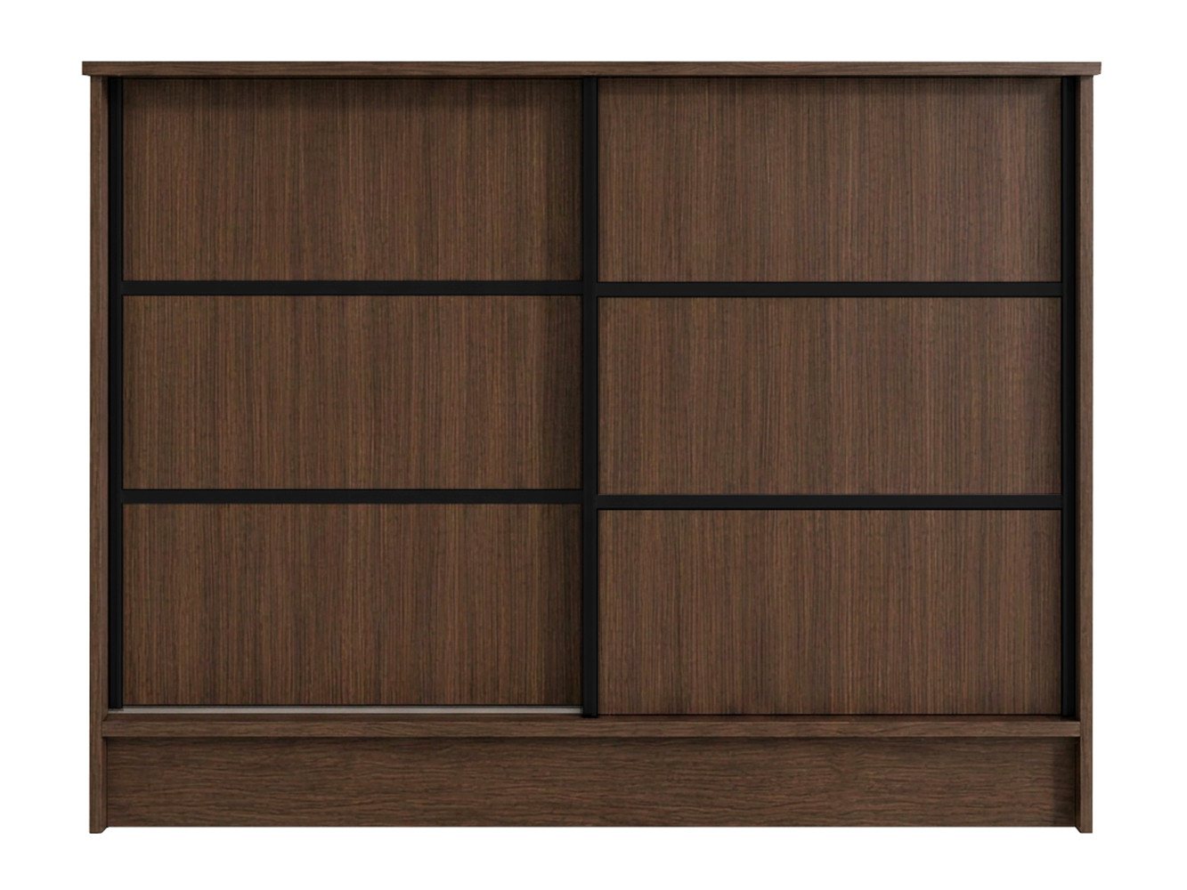 Beautysofa Kommode MIRELA mit 2 Schiebetüren (in 100 cm, 120 cm oder 160 cm, verschiedene Farben), mit dekorativen Sprossen – Bild 3 von 5