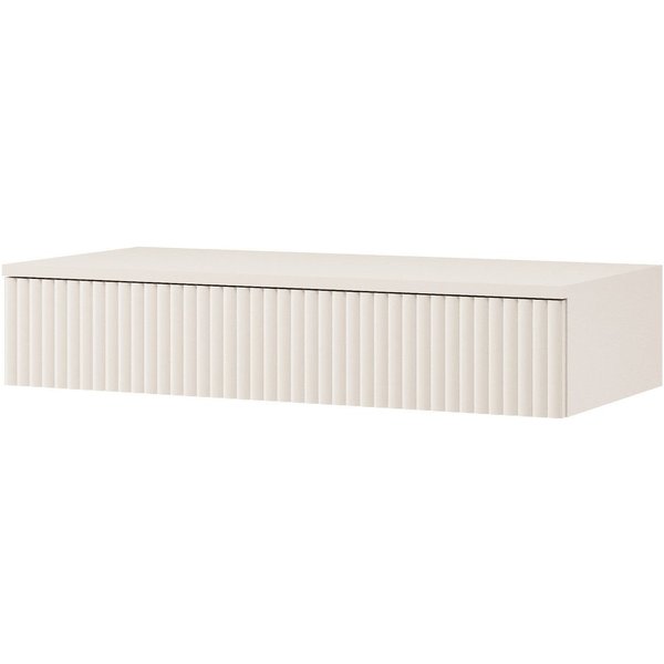 Beautysofa Konsolentisch Hängend Soft mit Rillenfront, Push-to-Open System und Schublade (grifflos, moderner Wand-Konsolentisch), Breite: 83 cm