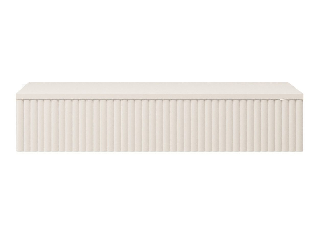 Beautysofa Konsolentisch Hängend Soft mit Rillenfront, Push-to-Open System und Schublade (grifflos, moderner Wand-Konsolentisch), Breite: 83 cm – Bild 3 von 5