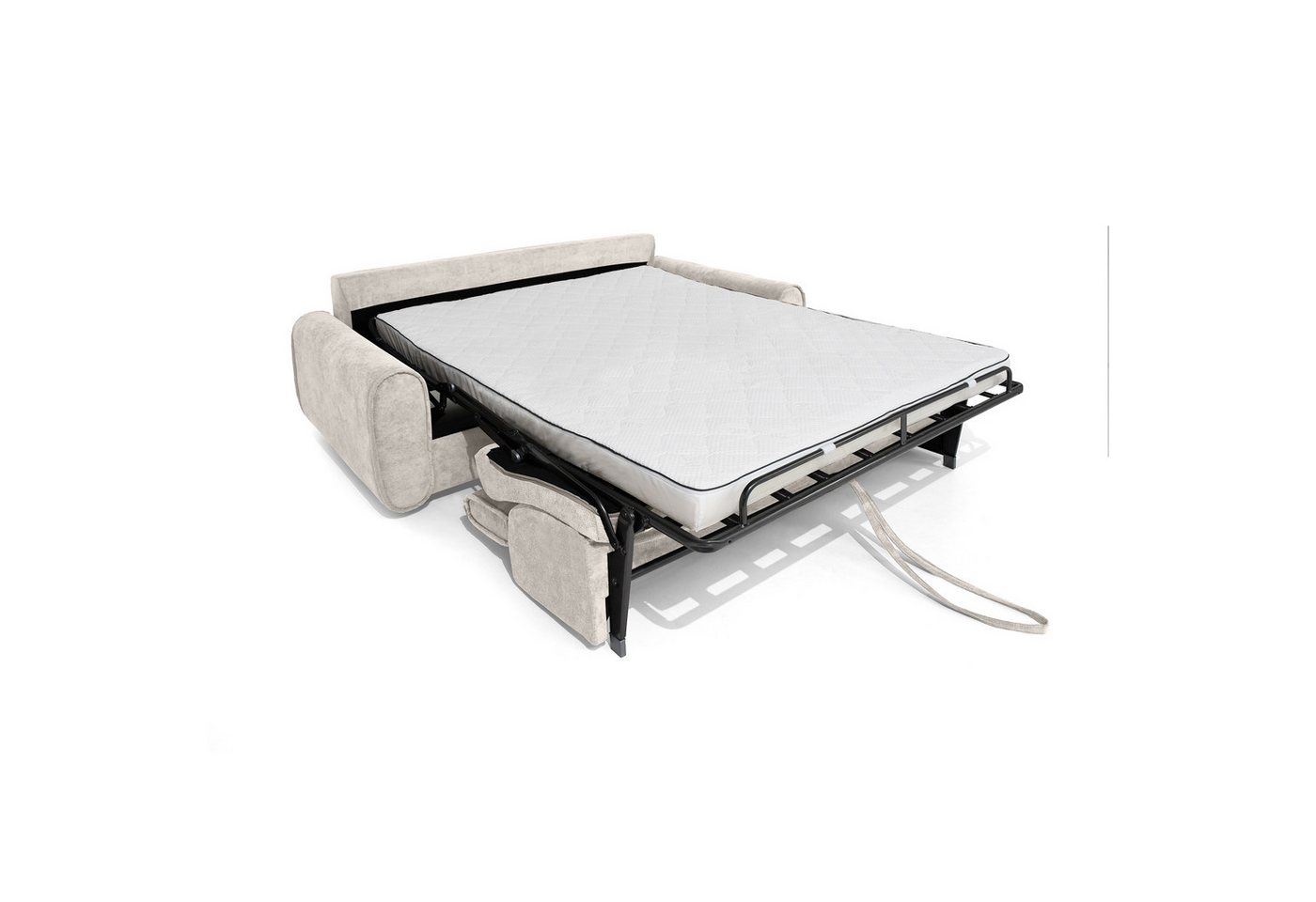 Beautysofa Schlafsofa Pavarti modernes Sofa mit italienischem Klappmechanismus und Matratze, mit Bettkasten, verstellbaren Kopfstützen und Schlaffunktion, in 3  – Bild 3 von 5
