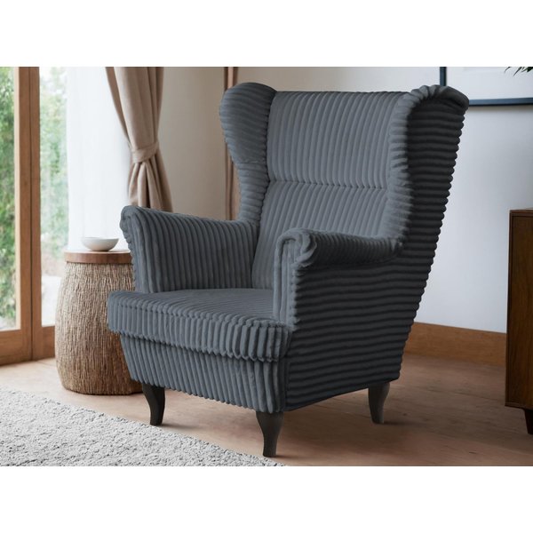 Beautysofa Sessel Moderner, bequemer, weicher, eleganter Sessel FELIX (Holzbeine, Farbe: Buche, Weiß oder Wenge – Ihre Wahl, Breite: 84 cm), Stoff Cord