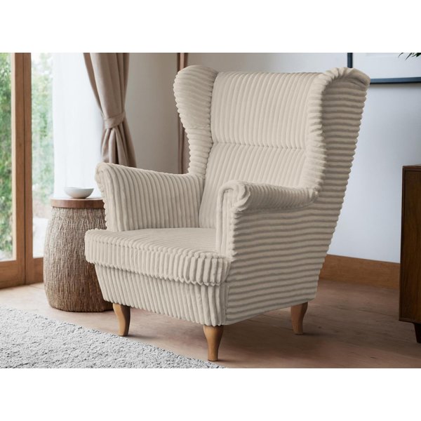 Beautysofa Sessel Moderner, bequemer, weicher, eleganter Sessel FELIX (Holzbeine, Farbe: Buche, Weiß oder Wenge – Ihre Wahl, Breite: 84 cm), Stoff Cord