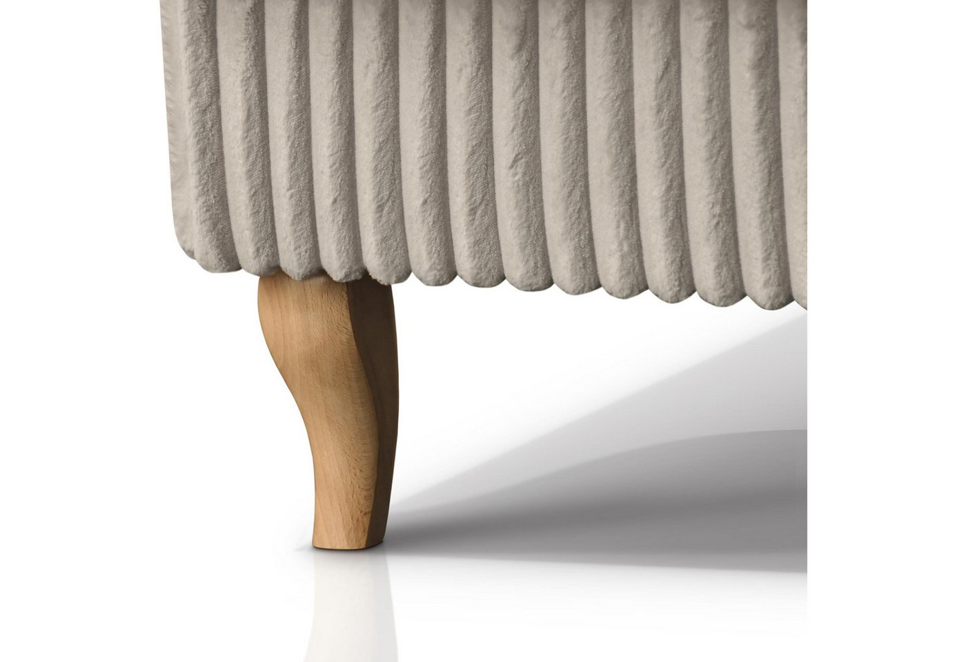 Beautysofa Sessel Moderner, bequemer, weicher, eleganter Sessel FELIX (Holzbeine, Farbe: Buche, Weiß oder Wenge – Ihre Wahl, Breite: 84 cm), Stoff Cord – Bild 3 von 5