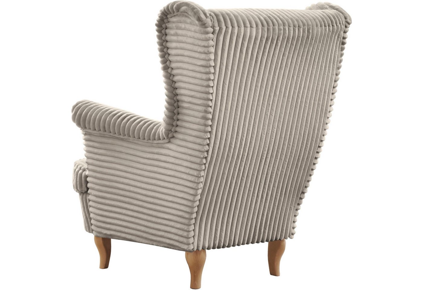 Beautysofa Sessel Moderner, bequemer, weicher, eleganter Sessel FELIX (Holzbeine, Farbe: Buche, Weiß oder Wenge – Ihre Wahl, Breite: 84 cm), Stoff Cord – Bild 4 von 5