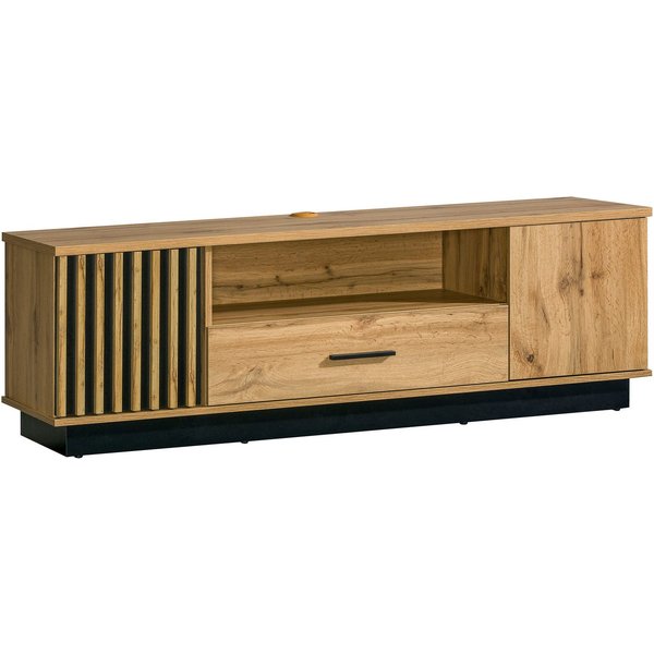 Beautysofa TV-Regal mit Schublade 155cm LAMELO, moderner TV-Schrank, zweitürig mit Stauraum