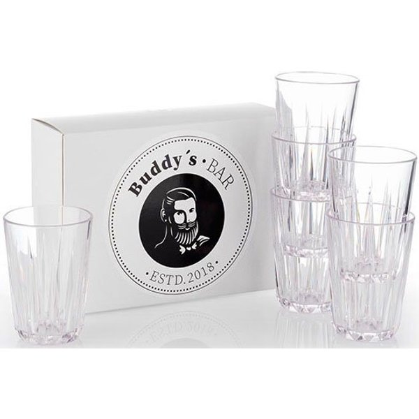 Buddy's Becher Buddy´s Bar, 6-tlg., Kunststoff, 6er Set, Tritan Kunststoff Trinkgläser, 150 ml, Made in Germany