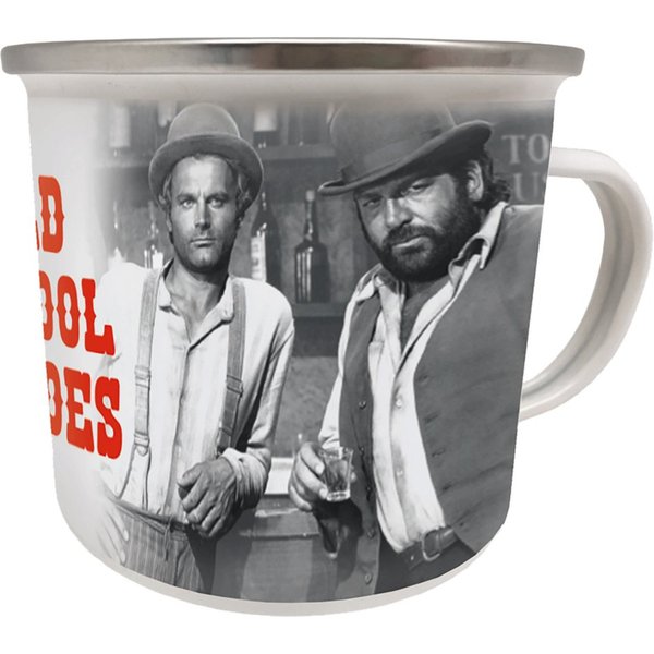 Becher Emaille Becher 0,5 L - Bud Spencer & Terence Hill - Old School Hero